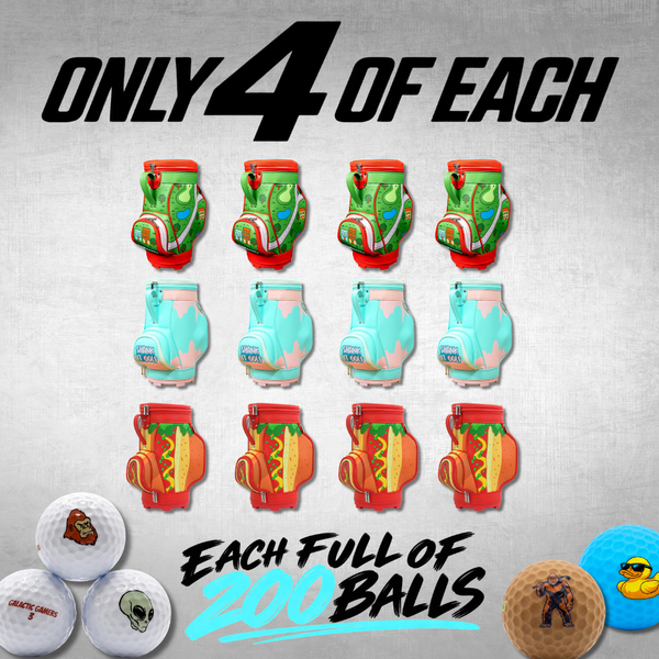 DEN CADDY + 200 GOLF BALLS