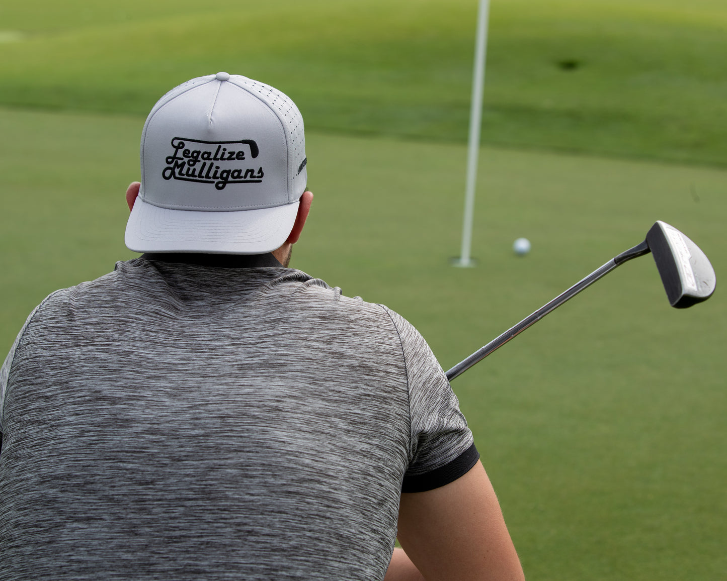Legalize Mulligans Gray Golf Hat