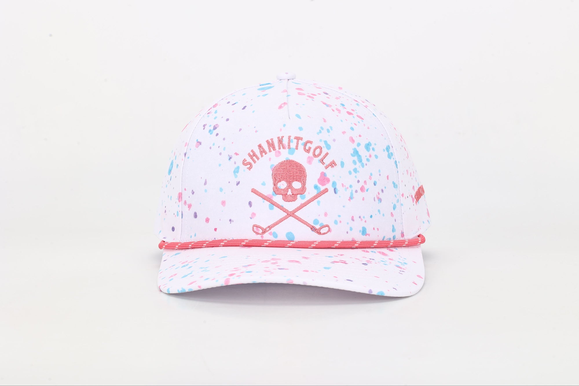 White Paint Splatter Golf Hat
