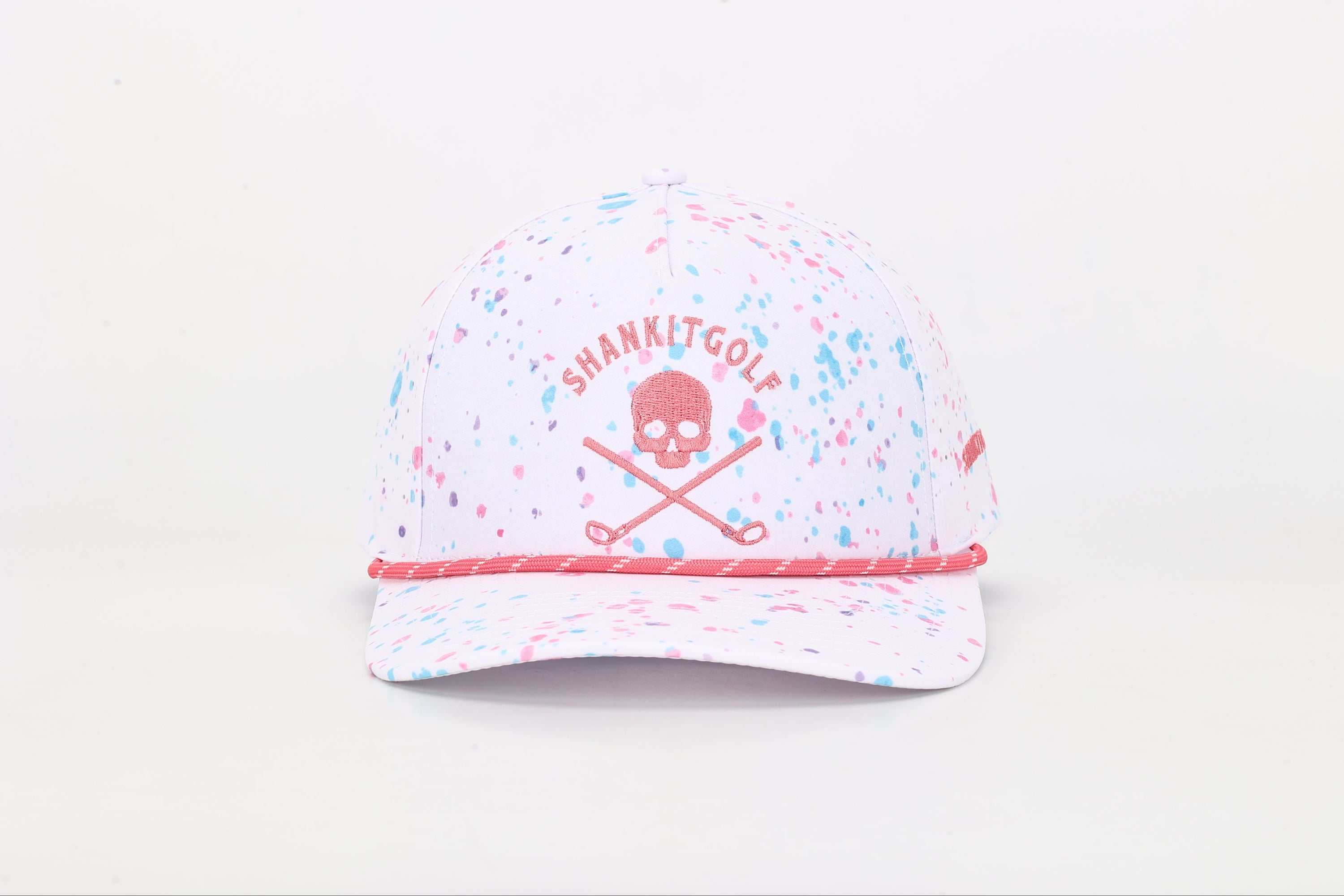 White Paint Splatter Golf Hat