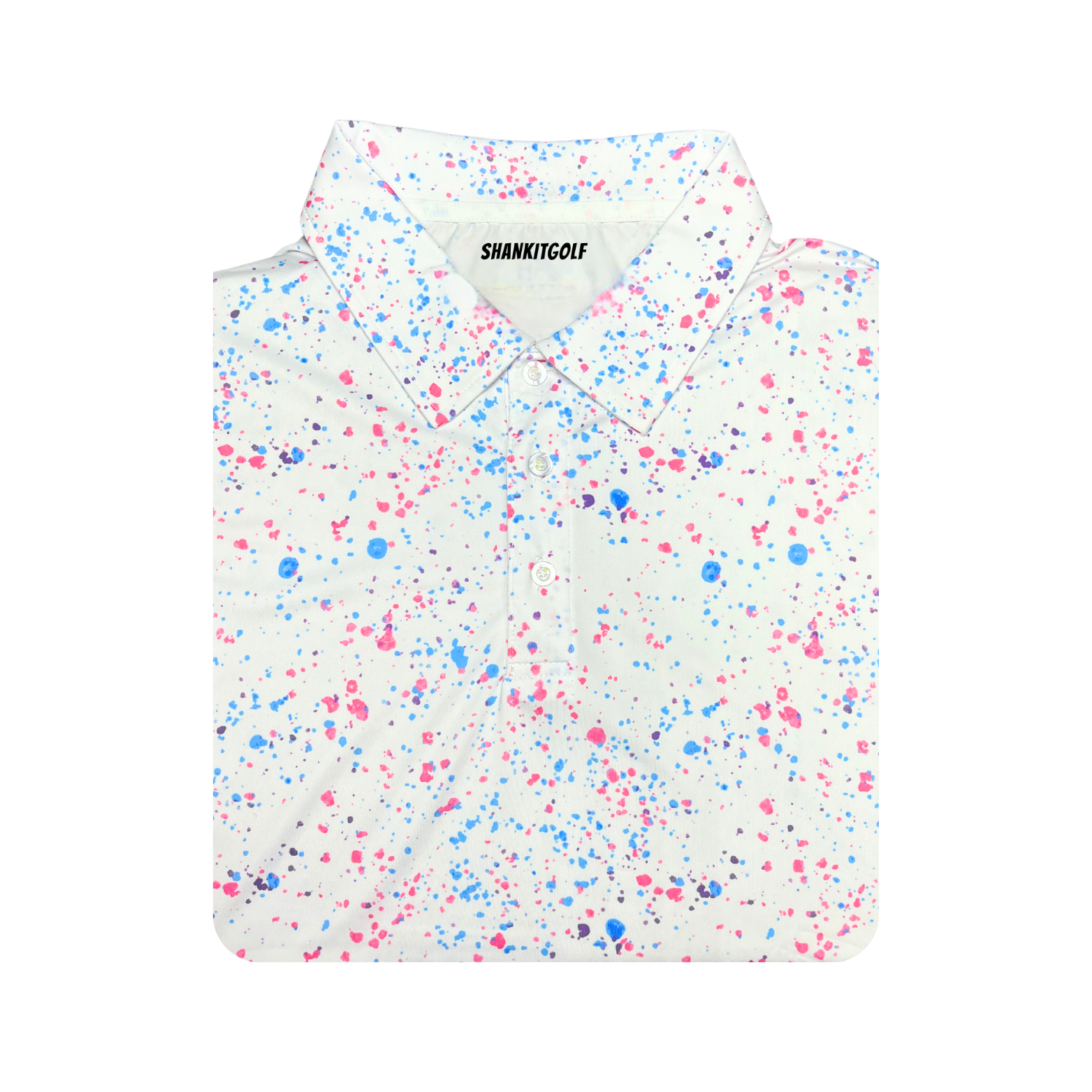 Paint Splatter Polo White