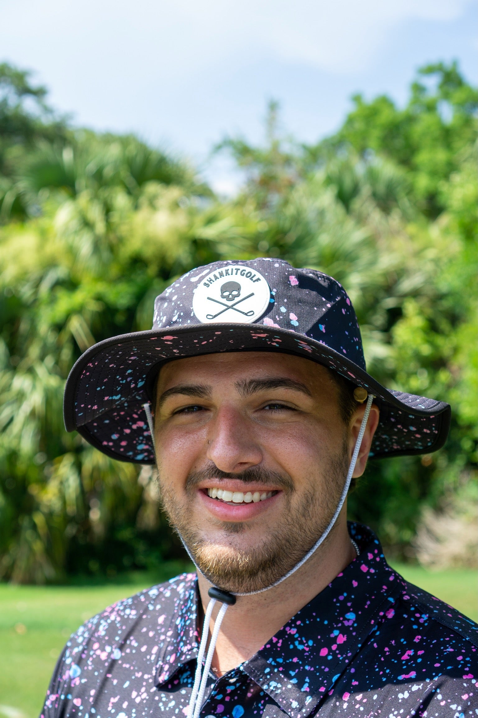 Black Paint Bucket Hat