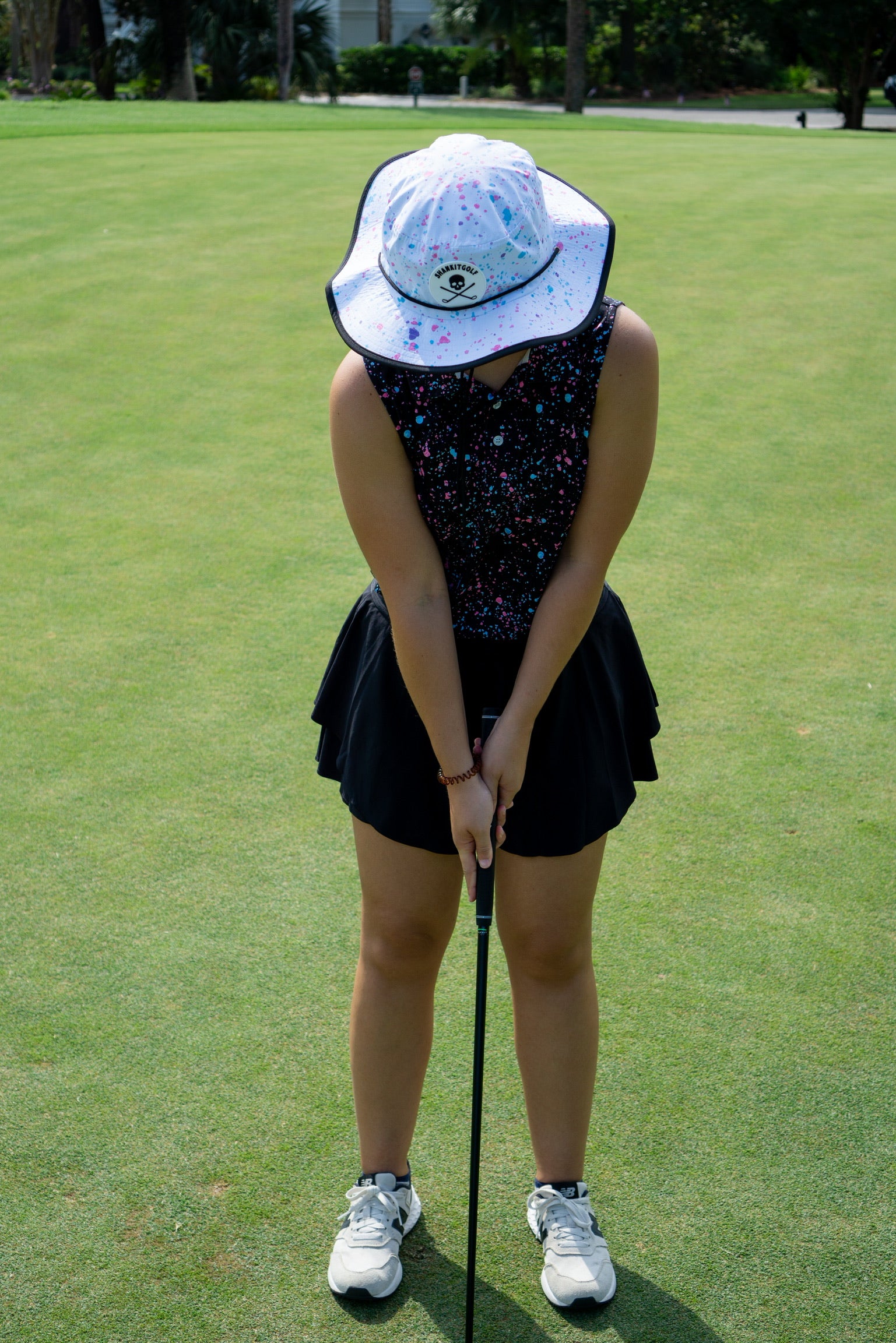 Shank It Golf White Paint Bucket Hat, Women's, Size: One Size