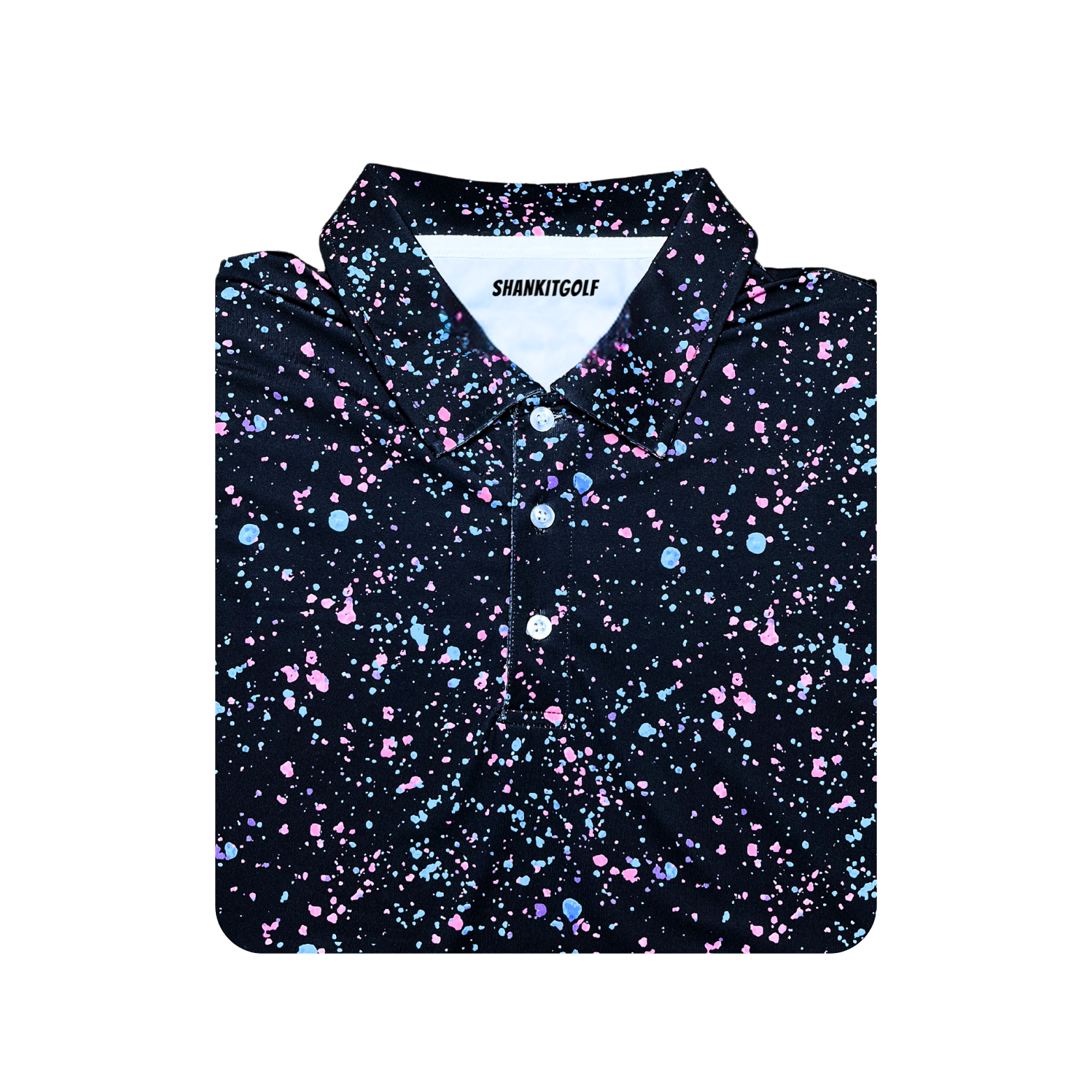 Paint Splatter Polo Black