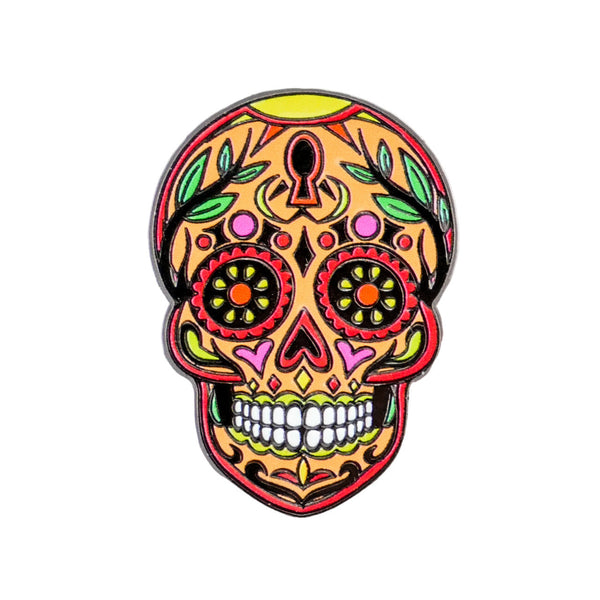 Orange Sugar Skull Ball Marker
