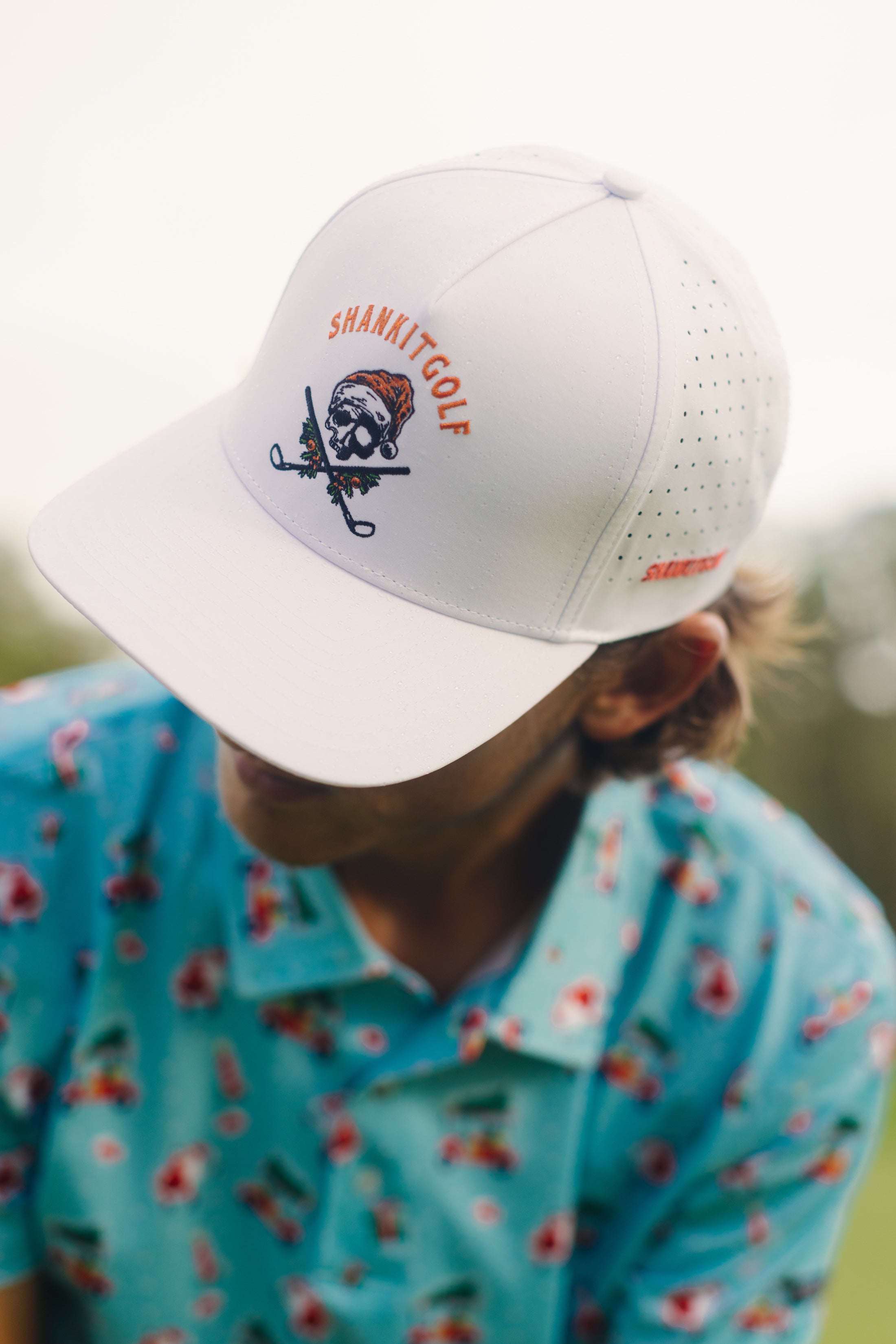 Holiday Skull Golf Hat