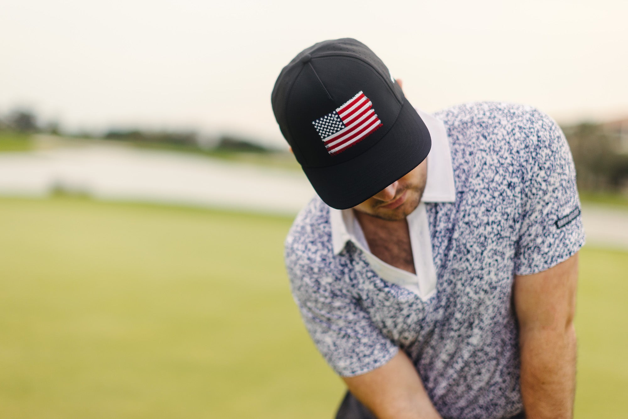 USA Flag Golf Hat