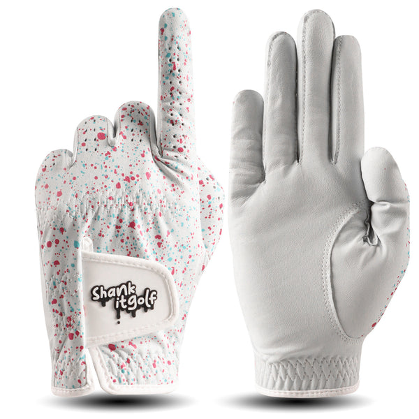 White Paint Splatter Golf Glove