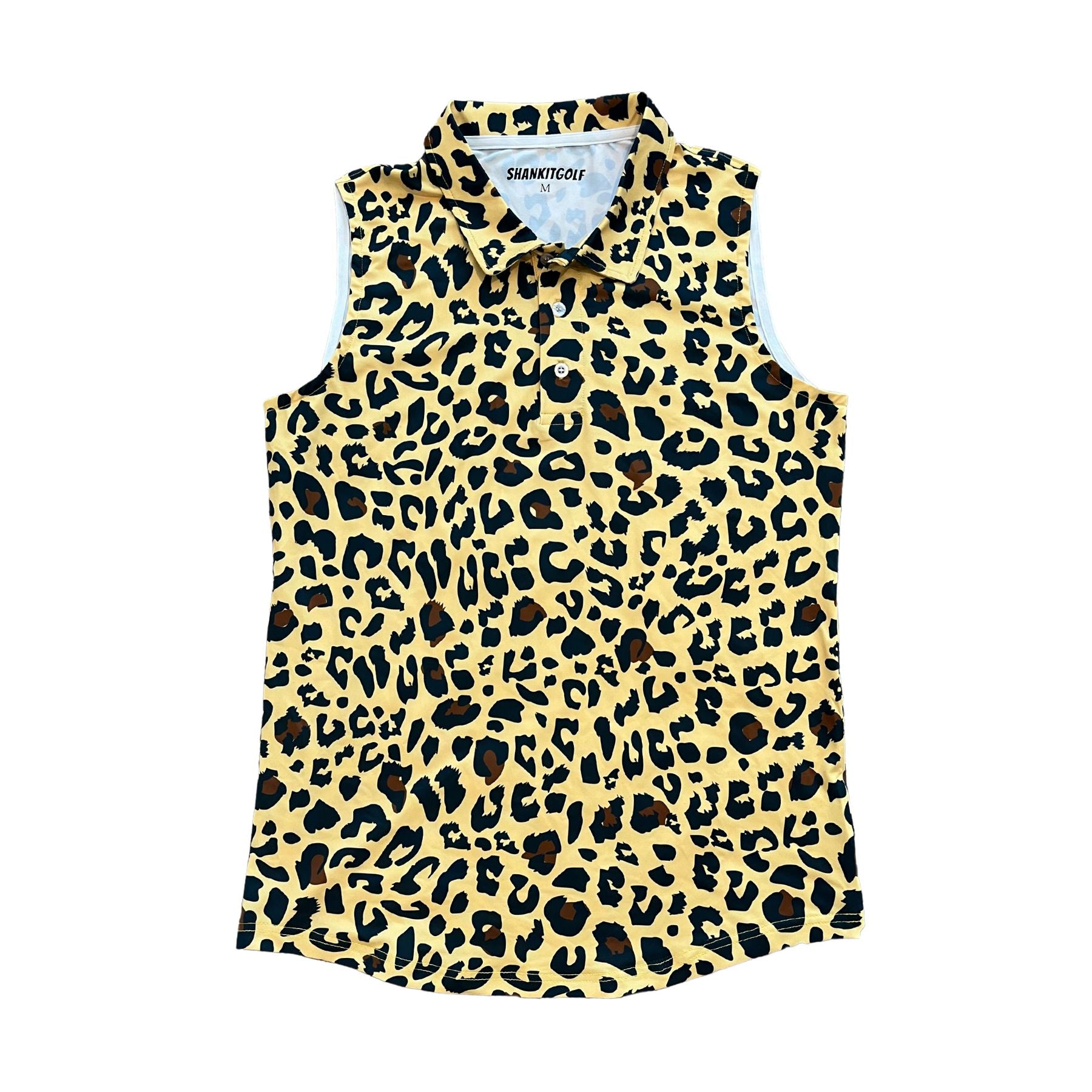 Womens Cheetah Leopard Polo