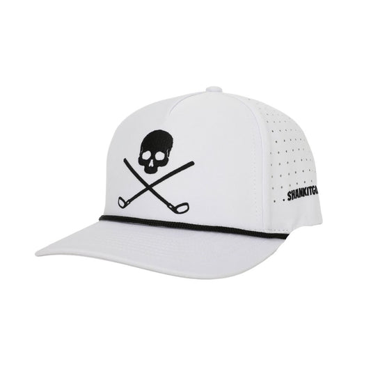 Skull And Crossbones White Rope Golf Hat